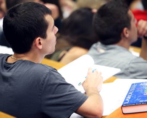 Cours d'anglais en amphi