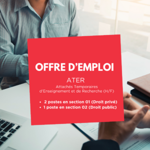 Offres d'emplois ATER