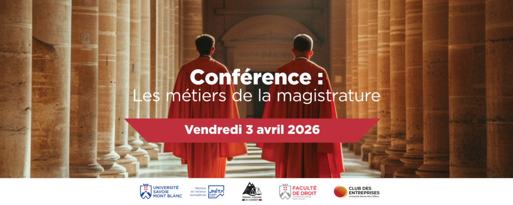 Conférence métiers de la magistrature Faculté de droit Chambéry