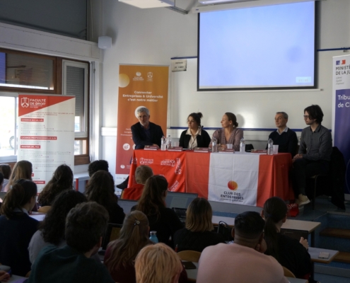 Conférence sur les métiers de la magistrature à l’Université Savoie Mont Blanc avec des magistrats du Tribunal judiciaire de Chambéry