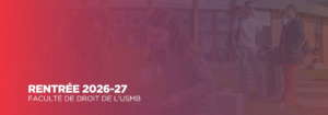 rentrée Faculté de droit USMB